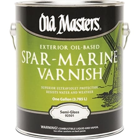 Old Masters OLD MASTERS 92501 Semi Gloss Spar Marine Varnish - 1 Gallon 86348925014